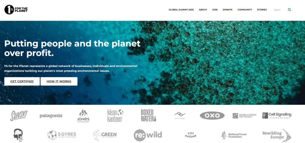 1% for the planet website