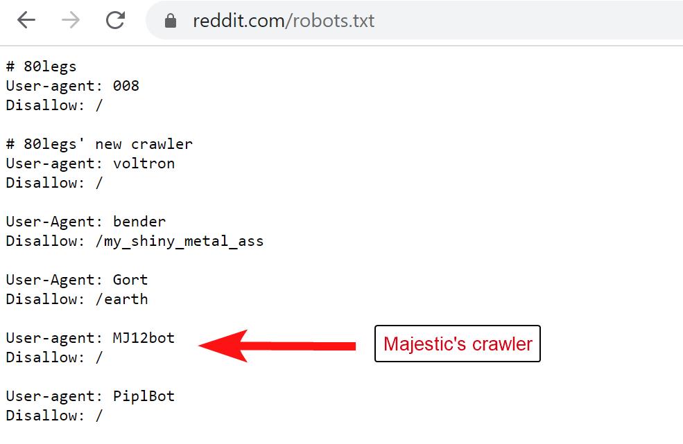 Blocking MJ12 Bot crawler by Majestic