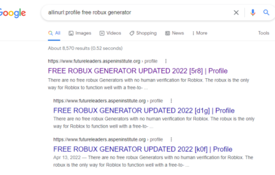 Wix spam in SERPS